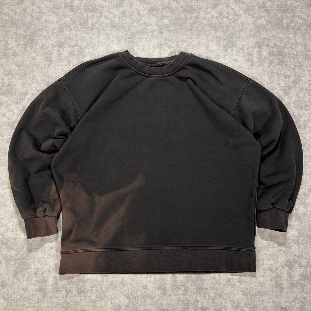 Lululemon Perfectly Oversized Crew Sweatshirt Black Womens Medium